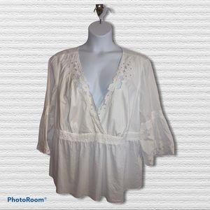 EUC White Cotton Top 26/28